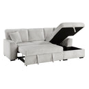  Homelegance Marsh 9633MNB*22LRC 2 pc Sectional with Pull-out Bed, Right Chaise and Hidden Storage IMAGE 8