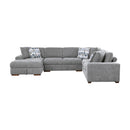  Manufacturer Color_Grey -- Homelegance Raife Fabric 5 pc Sectional IMAGE 3