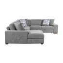  Manufacturer Color_Grey -- Homelegance Raife Fabric 4 pc Sectional IMAGE 2