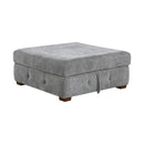  Homelegance Raife 9624GY-4 Storage Ottoman IMAGE 2
