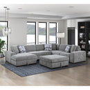  Homelegance Raife 9624GY-4 Storage Ottoman IMAGE 4
