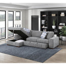  Manufacturer Color_Grey -- Homelegance Raife Fabric 2 pc Sectional IMAGE 10