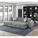  Manufacturer Color_Grey -- Homelegance Raife Fabric 2 pc Sectional IMAGE 11