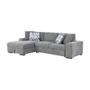  Manufacturer Color_Grey -- Homelegance Raife Fabric 2 pc Sectional IMAGE 2