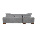  Manufacturer Color_Grey -- Homelegance Raife Fabric 2 pc Sectional IMAGE 5