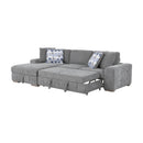  Manufacturer Color_Grey -- Homelegance Raife Fabric 2 pc Sectional IMAGE 7