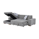  Manufacturer Color_Grey -- Homelegance Raife Fabric 2 pc Sectional IMAGE 8