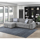  Manufacturer Color_Grey -- Homelegance Raife Fabric 2 pc Sectional IMAGE 9