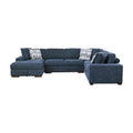  Manufacturer Color_Blue -- Raife 9624BU*42RLC 4 pc Sectional with Left Chaise IMAGE 1