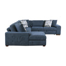  Manufacturer Color_Blue -- Raife 9624BU*42RLC 4 pc Sectional with Left Chaise IMAGE 2