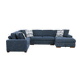  Manufacturer Color_Blue -- Raife 9624BU*42LRC 4 pc Sectional with Right Chaise IMAGE 1