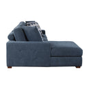  Manufacturer Color_Blue -- Raife 9624BU*2LC2R 2 pc Sectional with Left Chaise IMAGE 3