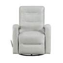  Manufacturer Color_Smoke -- Homelegance Camden Swivel Glider Leather Recliner IMAGE 1