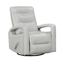  Manufacturer Color_Smoke -- Homelegance Camden Swivel Glider Leather Recliner IMAGE 2