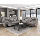  Manufacturer Color_Greyish brown -- Homelegance Oberon Reclining Fabric Loveseat with Console IMAGE 6