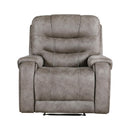  Manufacturer Color_Greyish brown -- Homelegance Oberon Fabric Recliner IMAGE 1