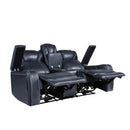  Homelegance Keziah 9640BU-2PWH Power Double Reclining Love Seat with Center Console, Power Headrests and Storage Arms IMAGE 5