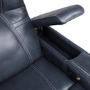  Homelegance Keziah 9640BU-2PWH Power Double Reclining Love Seat with Center Console, Power Headrests and Storage Arms IMAGE 7