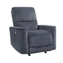  Manufacturer Color_Dark Grey -- Homelegance Artem Power Rocker Fabric Recliner IMAGE 2