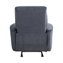  Manufacturer Color_Dark Grey -- Homelegance Artem Power Rocker Fabric Recliner IMAGE 4