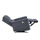  Manufacturer Color_Dark Grey -- Homelegance Artem Power Rocker Fabric Recliner IMAGE 5