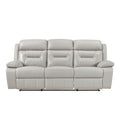  Manufacturer Color_Silver Motion Type_Reclining -- Homelegance Laconia Reclining Leather Match Sofa IMAGE 1