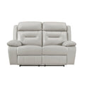  Manufacturer Color_Silver Motion Type_Reclining -- Homelegance Laconia Reclining Leather Match Loveseat IMAGE 1