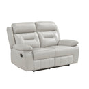  Manufacturer Color_Silver Motion Type_Reclining -- Homelegance Laconia Reclining Leather Match Loveseat IMAGE 2