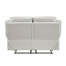  Manufacturer Color_Silver Motion Type_Reclining -- Homelegance Laconia Reclining Leather Match Loveseat IMAGE 3