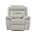 Manufacturer Color_Silver Motion Type_Manual -- Homelegance Laconia Leather Match Recliner IMAGE 1