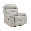  Manufacturer Color_Silver Motion Type_Manual -- Homelegance Laconia Leather Match Recliner IMAGE 2