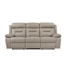  Manufacturer Color_Latte Motion Type_Reclining -- Laconia 9629LTE-3 Double Reclining Sofa IMAGE 1