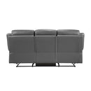  Manufacturer Color_Dark Grey Motion Type_Reclining -- Laconia 9629DGY-3 Double Reclining Sofa IMAGE 3