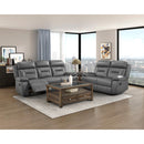  Manufacturer Color_Dark Grey Motion Type_Reclining -- Laconia 9629DGY-3 Double Reclining Sofa IMAGE 5