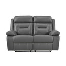  Manufacturer Color_Dark Grey Motion Type_Reclining -- Laconia 9629DGY-2 Double Reclining Love Seat IMAGE 1