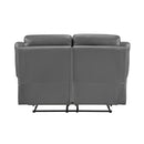  Manufacturer Color_Dark Grey Motion Type_Reclining -- Laconia 9629DGY-2 Double Reclining Love Seat IMAGE 3