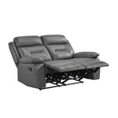  Manufacturer Color_Dark Grey Motion Type_Reclining -- Laconia 9629DGY-2 Double Reclining Love Seat IMAGE 4