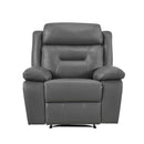  Manufacturer Color_Dark Grey Motion Type_Manual -- Laconia 9629DGY-1 Reclining Chair IMAGE 1