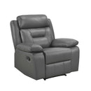  Manufacturer Color_Dark Grey Motion Type_Manual -- Laconia 9629DGY-1 Reclining Chair IMAGE 2