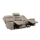  Manufacturer Color_Latte Motion Type_Power Recline -- Homelegance Hancock Reclining Leather Match Sofa IMAGE 4