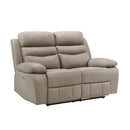  Manufacturer Color_Latte Motion Type_Power Recline -- Homelegance Hancock Reclining Leather Match Loveseat IMAGE 2