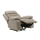  Manufacturer Color_Latte Motion Type_Power -- Homelegance Hancock Leather Match Recliner IMAGE 5