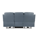  Manufacturer Color_Blue Motion Type_Power Recline -- Hancock 9628BUE-3PW Power Double Reclining Sofa IMAGE 3