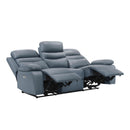 Manufacturer Color_Blue Motion Type_Power Recline -- Hancock 9628BUE-3PW Power Double Reclining Sofa IMAGE 4