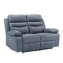  Manufacturer Color_Blue Motion Type_Power Recline -- Hancock 9628BUE-2PW Power Double Reclining Love Seat IMAGE 2