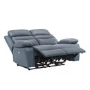  Manufacturer Color_Blue Motion Type_Power Recline -- Hancock 9628BUE-2PW Power Double Reclining Love Seat IMAGE 4
