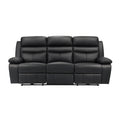  Manufacturer Color_Black Motion Type_Power Recline -- Hancock 9628BLK-3PW Power Double Reclining Sofa IMAGE 1