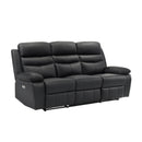  Manufacturer Color_Black Motion Type_Power Recline -- Hancock 9628BLK-3PW Power Double Reclining Sofa IMAGE 2