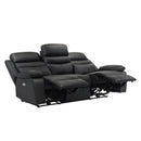  Manufacturer Color_Black Motion Type_Power Recline -- Hancock 9628BLK-3PW Power Double Reclining Sofa IMAGE 4