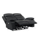  Manufacturer Color_Black Motion Type_Power Recline -- Hancock 9628BLK-2PW Power Double Reclining Love Seat IMAGE 4